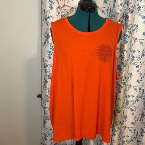 Now is the time to shine orange tank top size 4X